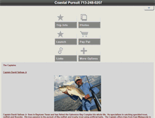 Tablet Screenshot of coastalpursuits.com